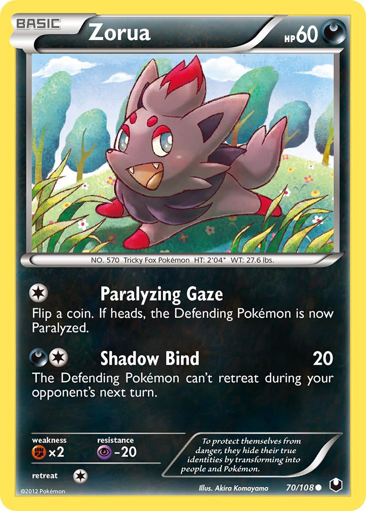 Zorua (70/108) [Black & White: Dark Explorers] | Good Games Adelaide SA
