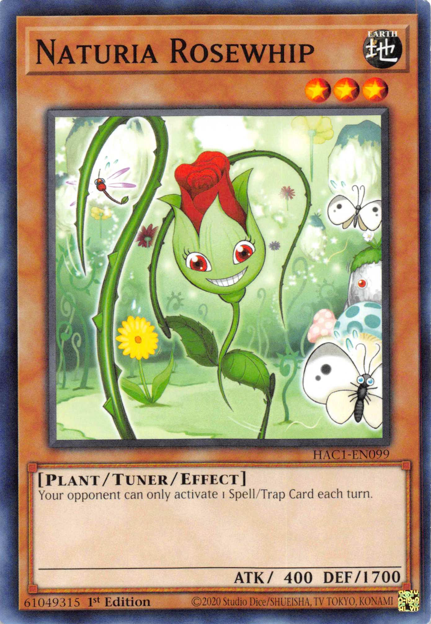 Naturia Rosewhip (Duel Terminal) [HAC1-EN099] Parallel Rare | Good Games Adelaide SA