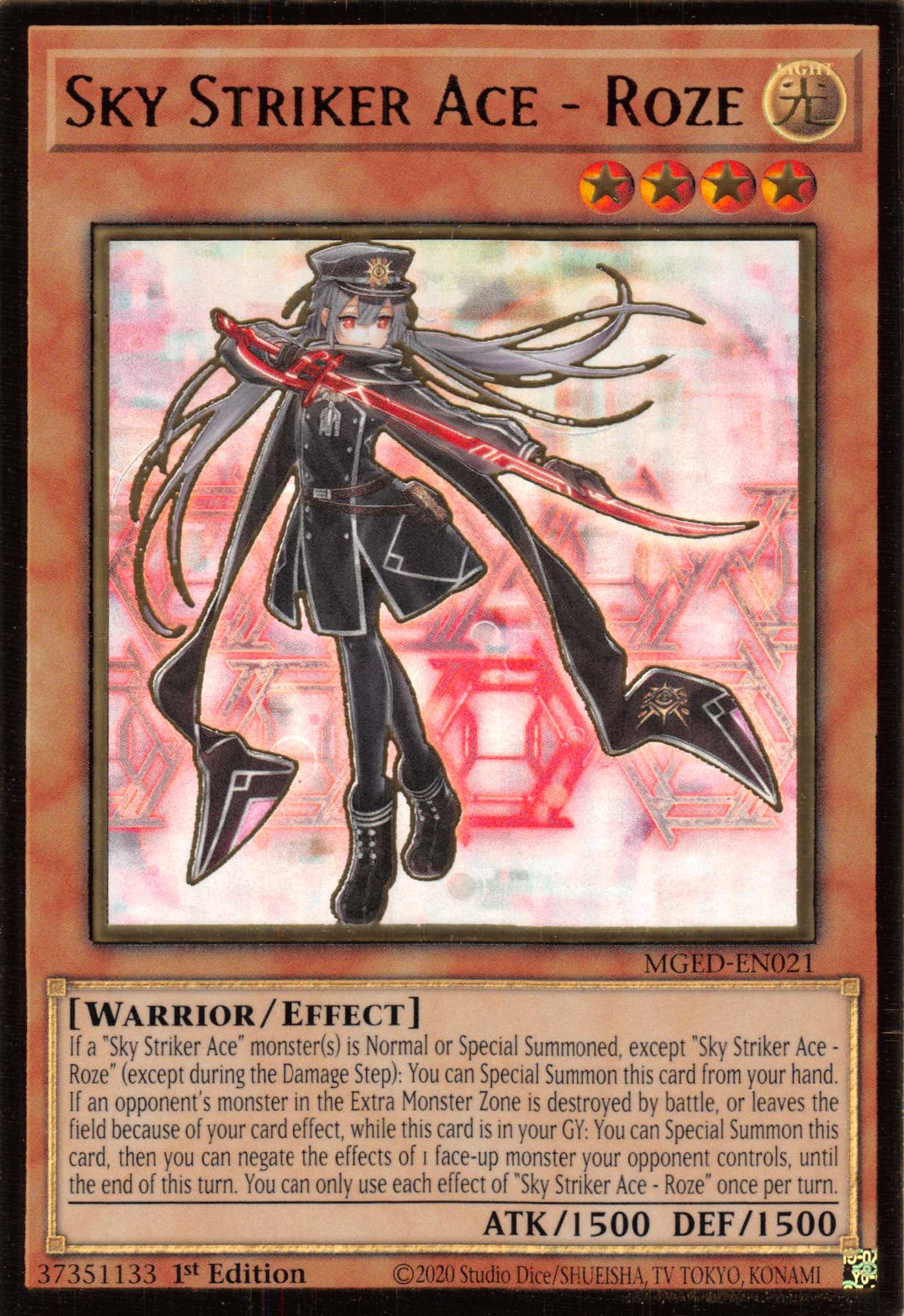 Sky Striker Ace - Roze [MGED-EN021] Gold Rare | Good Games Adelaide SA