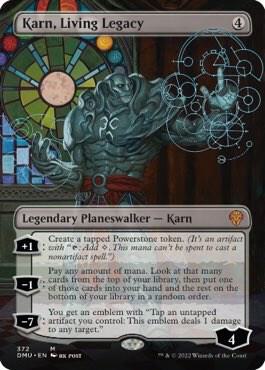 Karn Living Legacy Borderless 372 (Dominaria United)  - Foil | Good Games Adelaide SA
