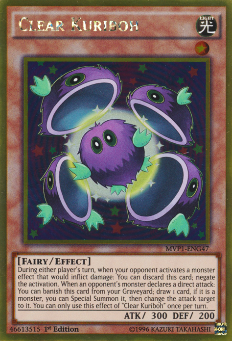 Clear Kuriboh [MVP1-ENG47] Gold Rare | Good Games Adelaide SA