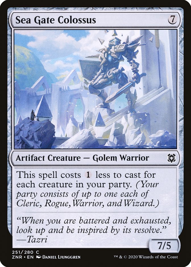 Sea Gate Colossus 251/280 (Zendikar Rising)  - Foil | Good Games Adelaide SA