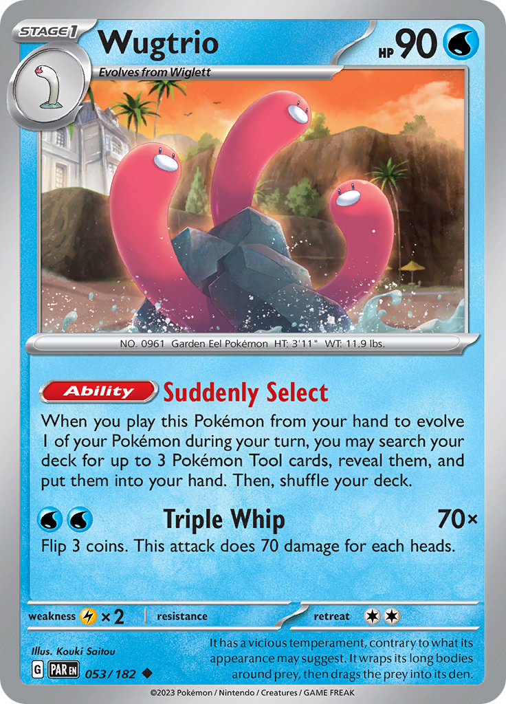 Wugtrio (053/182) [Scarlet & Violet: Paradox Rift] | Good Games Adelaide SA