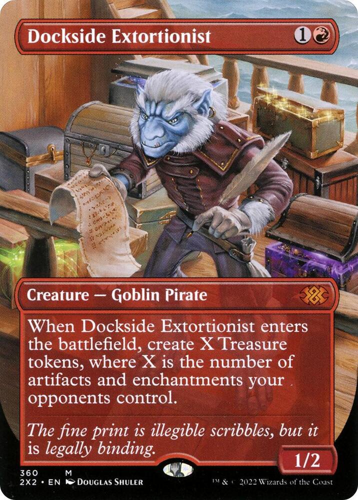 Dockside Extortionist Borderless 360 (Double Masters 2022)  - Foil | Good Games Adelaide SA