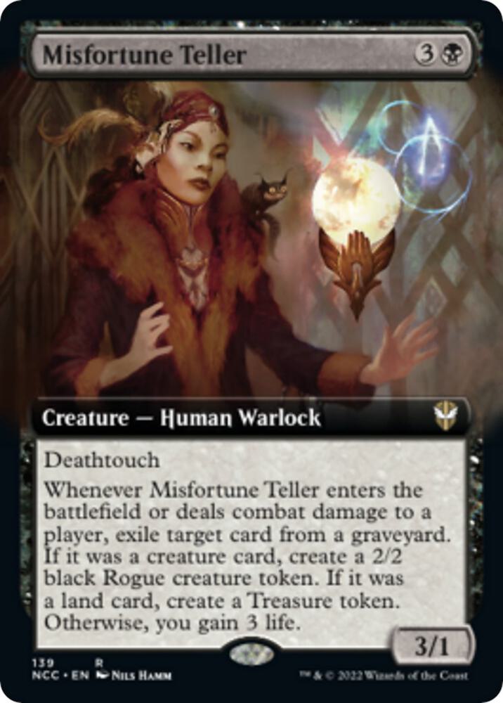 Misfortune Teller Extended Art 139 (Commander: Streets of New Capenna)  | Good Games Adelaide SA