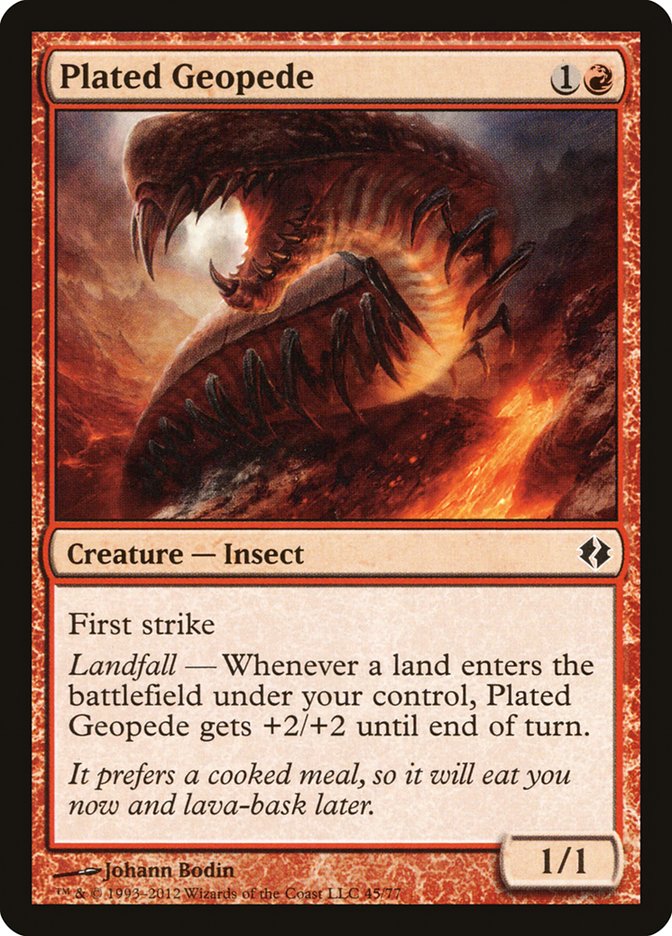 Plated Geopede 45 (Duel Decks: Venser vs. Koth)  | Good Games Adelaide SA
