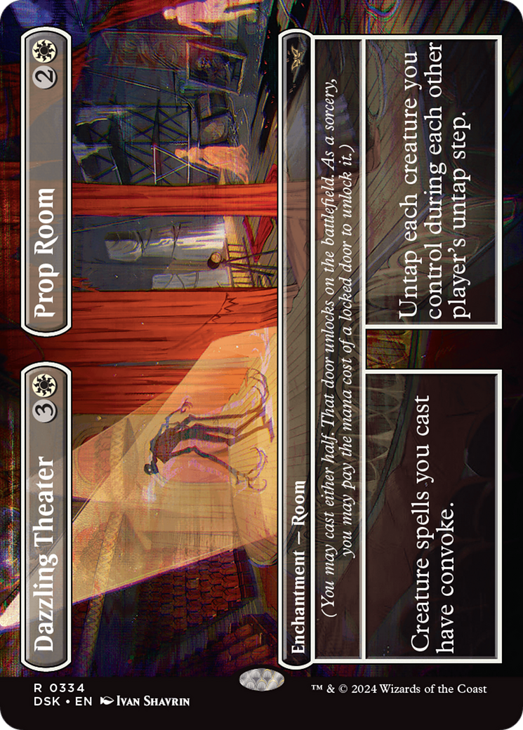 Dazzling Theater // Prop Room (Borderless) [Duskmourn: House of Horror] | Good Games Adelaide SA