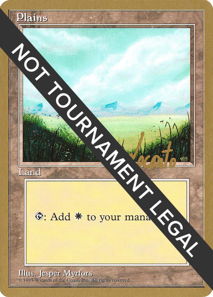 Plains A 1996 Michael Loconto 4ED ml364/308 (World Championship Decks)  | Good Games Adelaide SA