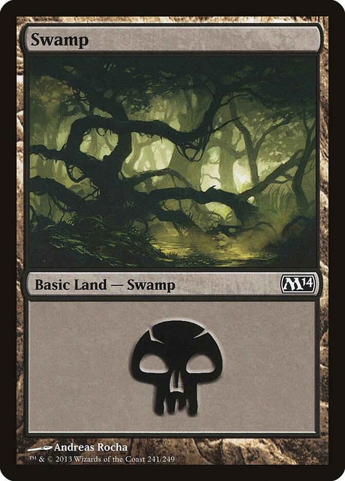 Swamp 241 241 (Magic 2014 (M14))  - Foil | Good Games Adelaide SA