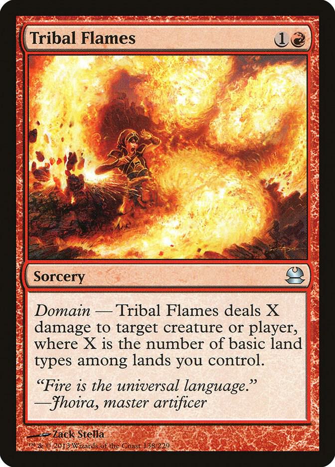 Tribal Flames 138 (Modern Masters)  - Foil | Good Games Adelaide SA