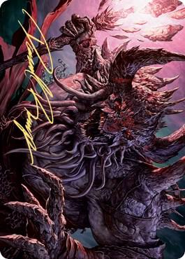 Dream Devourer Art Card Gold Stamped Signature 23 (Art Series: Kaldheim)  | Good Games Adelaide SA