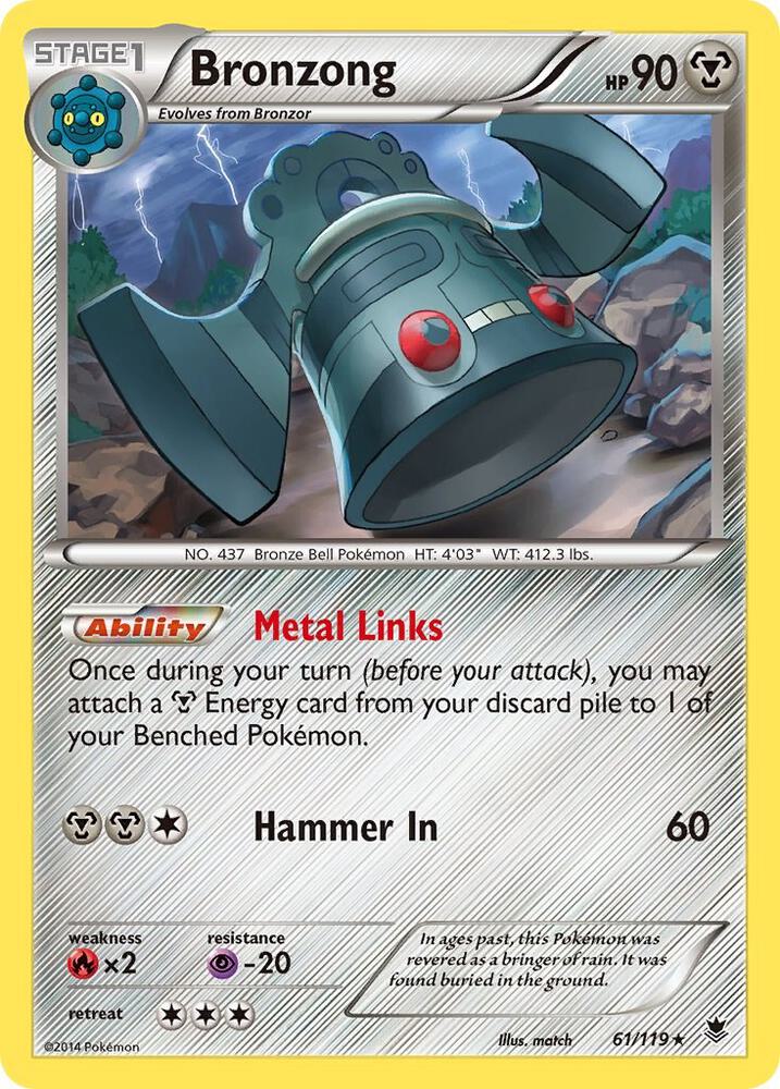 Bronzong 61/119 (XY - Phantom Forces)  | Good Games Adelaide SA