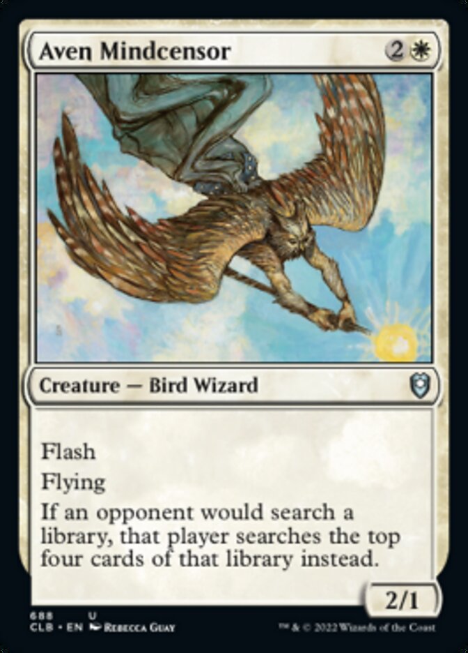 Aven Mindcensor [Commander Legends: Battle for Baldur's Gate] | Good Games Adelaide SA