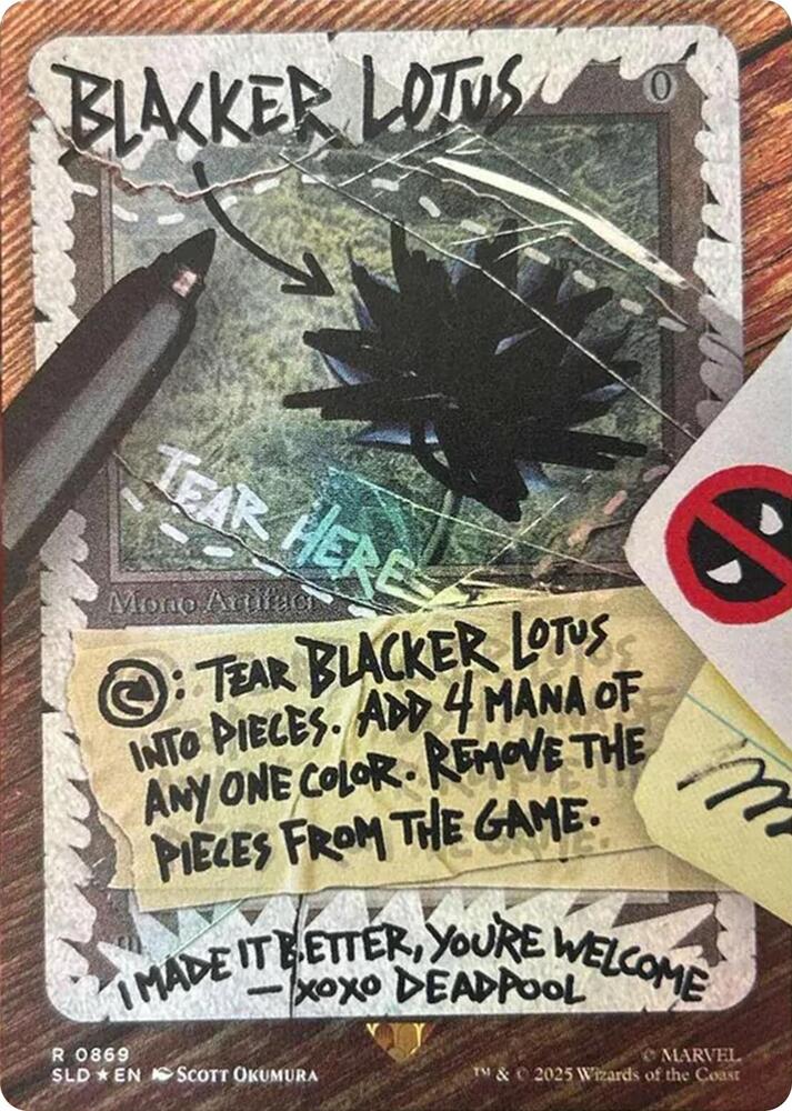 Blacker Lotus Rainbow Foil 869 (Secret Lair Drop Series)  - Foil | Good Games Adelaide SA