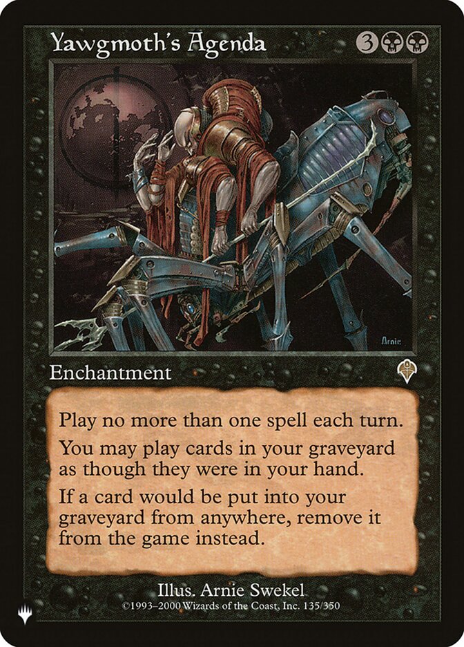 Yawgmoth's Agenda [The List] | Good Games Adelaide SA