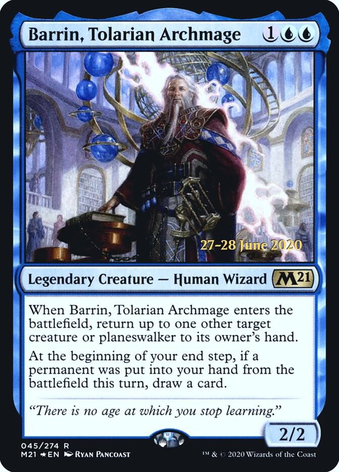 Barrin Tolarian Archmage 45 (Prerelease Cards)  - Foil | Good Games Adelaide SA