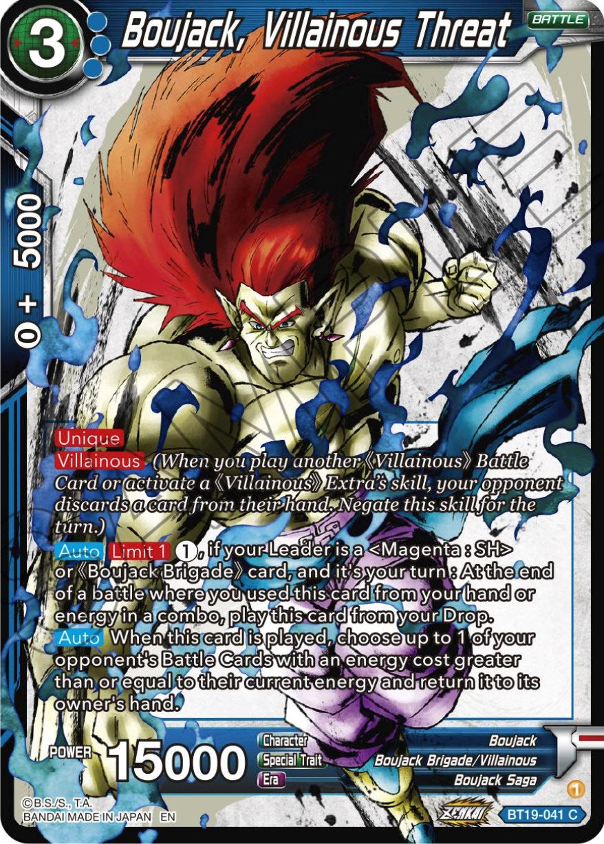 Boujack, Villainous threat (BT19-041) [Fighter's Ambition] | Good Games Adelaide SA