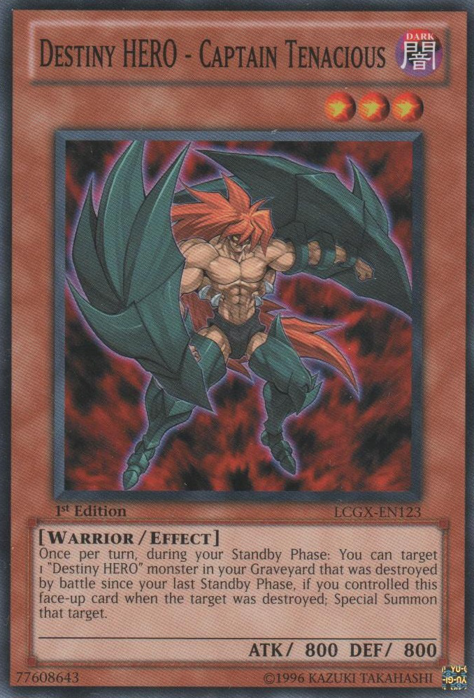 Destiny HERO - Captain Tenacious [LCGX-EN123] Common | Good Games Adelaide SA