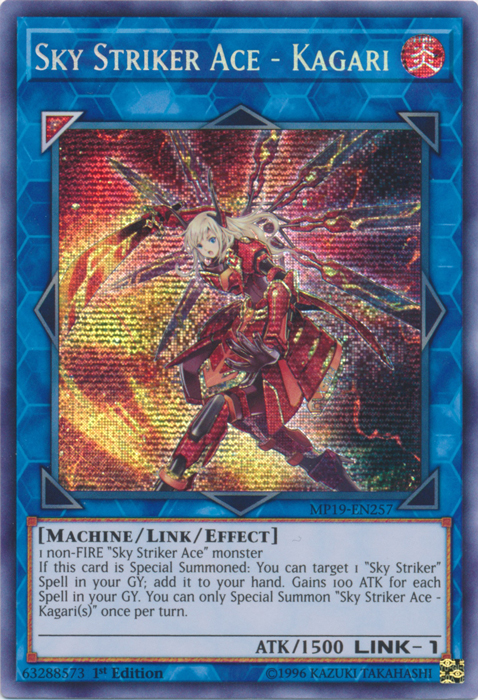 Sky Striker Ace - Kagari [MP19-EN257] Prismatic Secret Rare | Good Games Adelaide SA