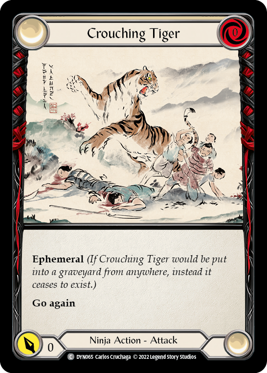 Crouching Tiger [DYN065] (Dynasty)  Rainbow Foil | Good Games Adelaide SA