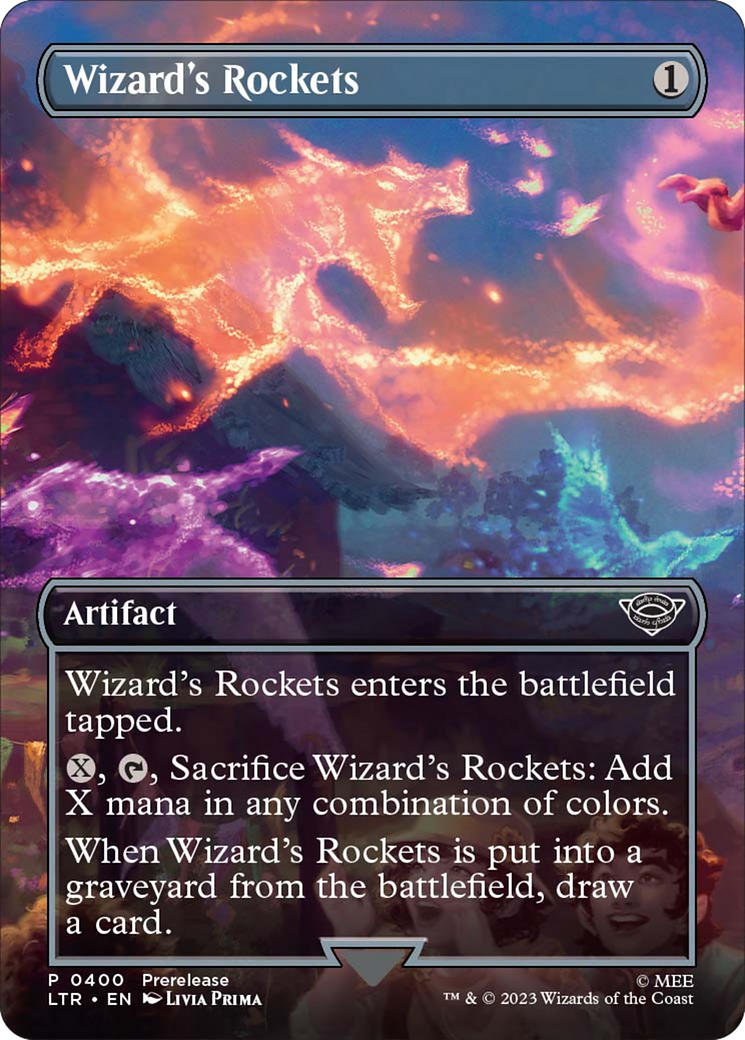 Wizard's Rockets (Borderless Alternate Art) [The Lord of the Rings: Tales of Middle-Earth] | Good Games Adelaide SA