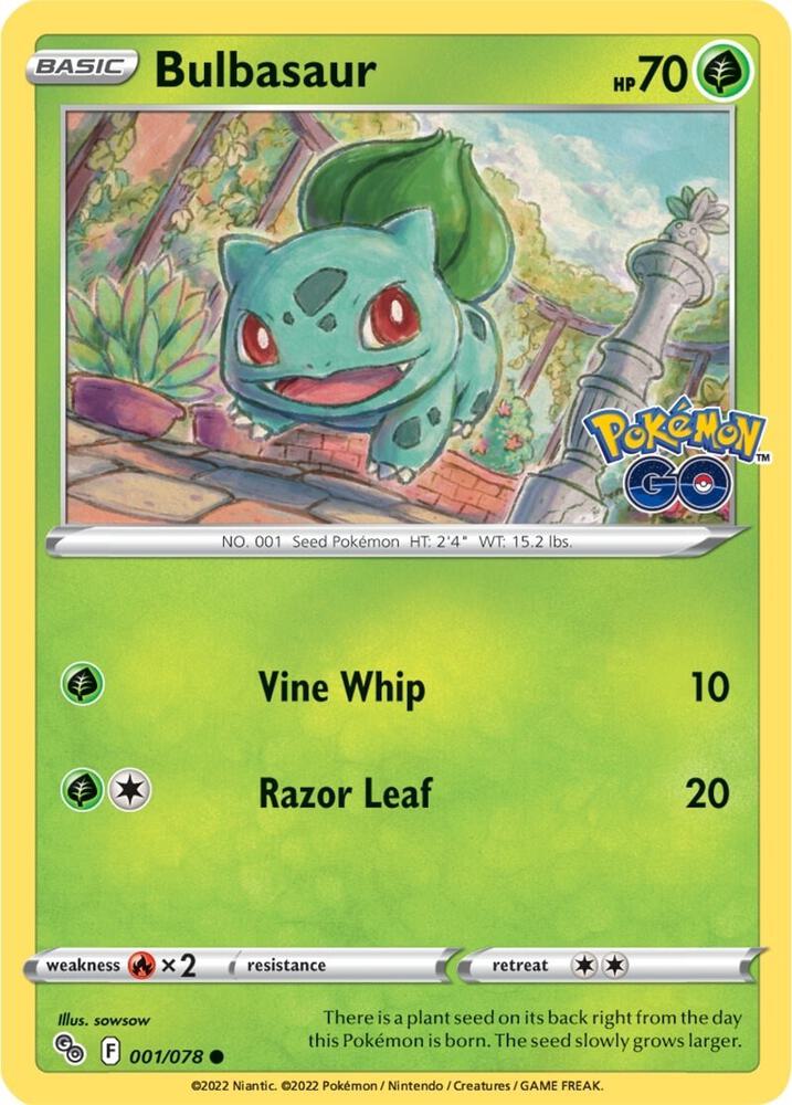 Bulbasaur 001/078 (Pokemon GO)  | Good Games Adelaide SA