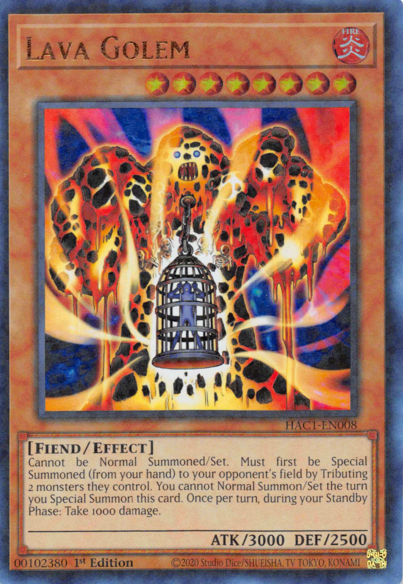 Lava Golem (Duel Terminal) [HAC1-EN008] Parallel Rare | Good Games Adelaide SA
