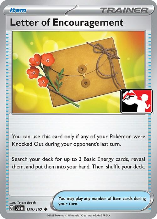 Letter of Encouragement Series 4 189/197 (Prize Pack Series Cards)  | Good Games Adelaide SA