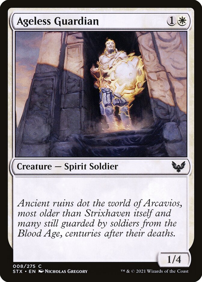Ageless Guardian 8 (Strixhaven: School of Mages)  - Foil | Good Games Adelaide SA