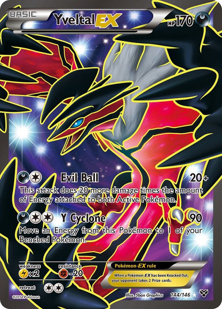 Yveltal EX Full Art 144/146 (XY Base Set)  - Holofoil | Good Games Adelaide SA