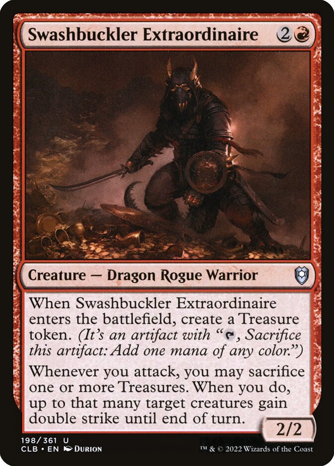 Swashbuckler Extraordinaire 198 (Commander Legends: Battle for Baldur's Gate)  - Foil | Good Games Adelaide SA