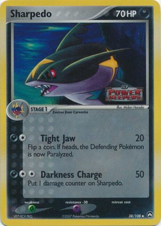 Sharpedo (38/108) (Stamped) [EX: Power Keepers] | Good Games Adelaide SA