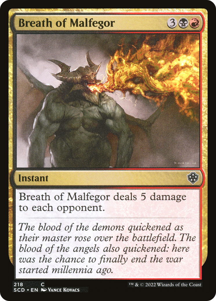 Breath of Malfegor [Starter Commander Decks] | Good Games Adelaide SA