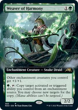 Weaver of Harmony 483 (Kamigawa: Neon Dynasty)  - Extended Art Foil | Good Games Adelaide SA