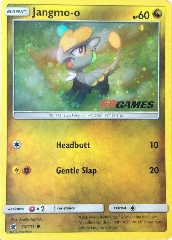 Jangmo-o EB Games Promo 075/111 (Miscellaneous Cards & Products)  - Cosmo Holofoil | Good Games Adelaide SA