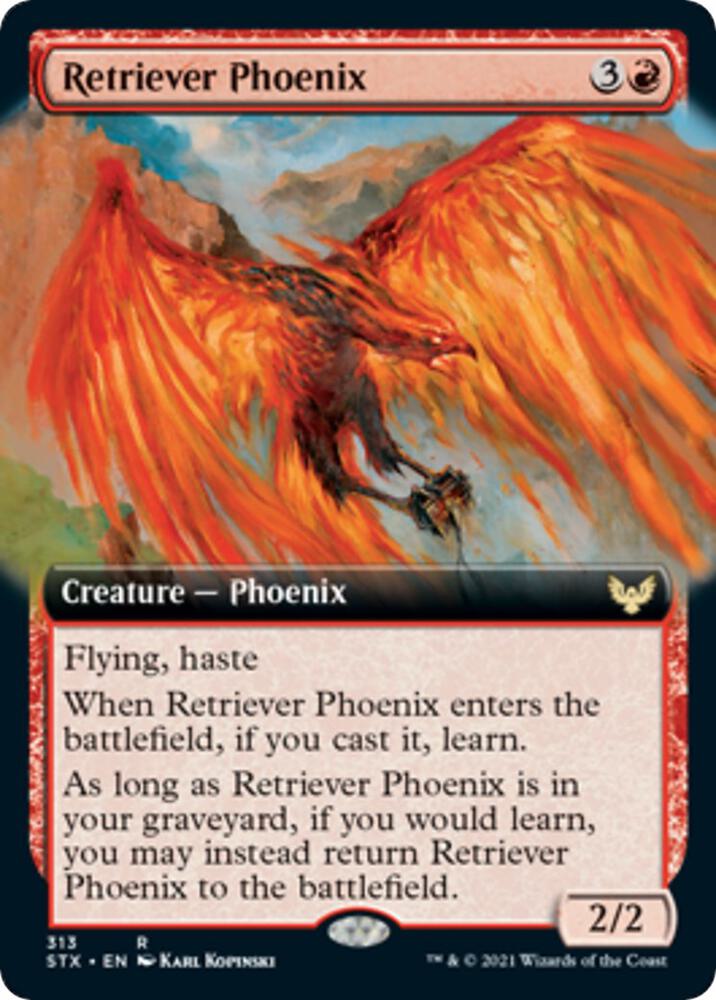 Retriever Phoenix Extended Art 313 (Strixhaven: School of Mages)  | Good Games Adelaide SA