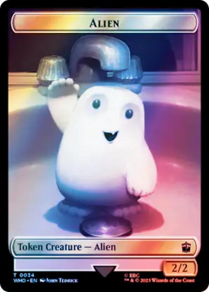 Alien Alien Insect Double Sided Token Surge Foil 34 // 51 (Universes Beyond: Doctor Who)  - Foil | Good Games Adelaide SA