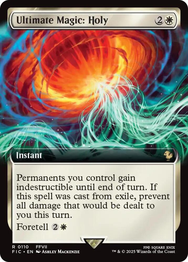 Ultimate Magic Holy 110 (Commander: FINAL FANTASY)  - Extended Art | Good Games Adelaide SA