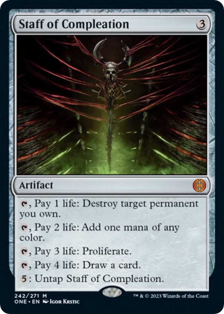 Staff of Compleation 242 (Phyrexia: All Will Be One)  | Good Games Adelaide SA