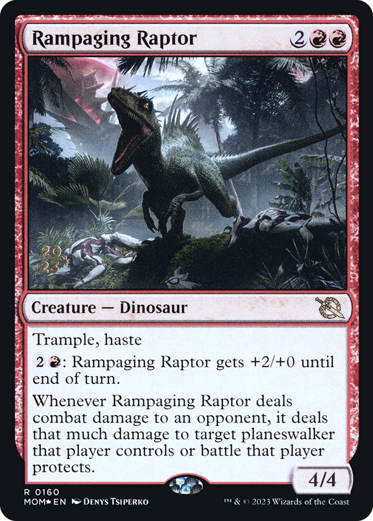 Rampaging Raptor [March of the Machine Prerelease Promos] | Good Games Adelaide SA