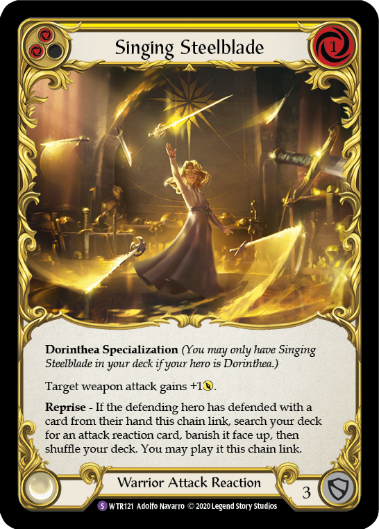 Singing Steelblade [U-WTR121] Unlimited Rainbow Foil | Good Games Adelaide SA