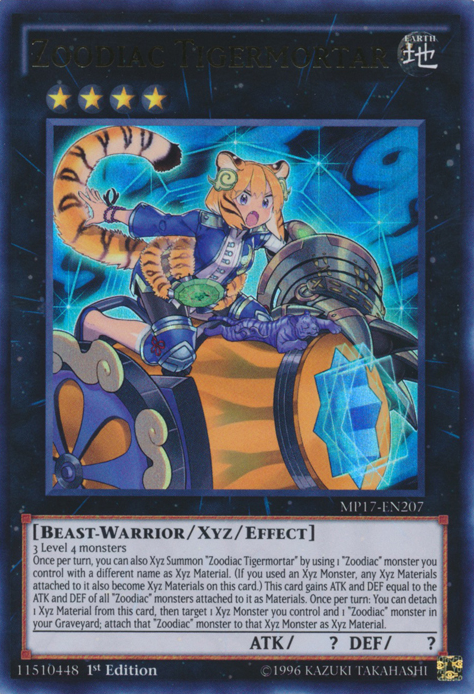 Zoodiac Tigermortar [MP17-EN207] Ultra Rare | Good Games Adelaide SA