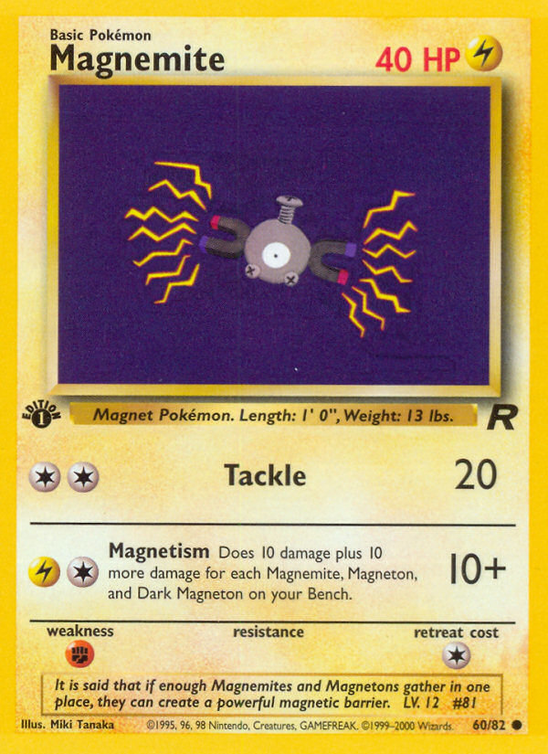 Magnemite (60/82) [Team Rocket 1st Edition] | Good Games Adelaide SA
