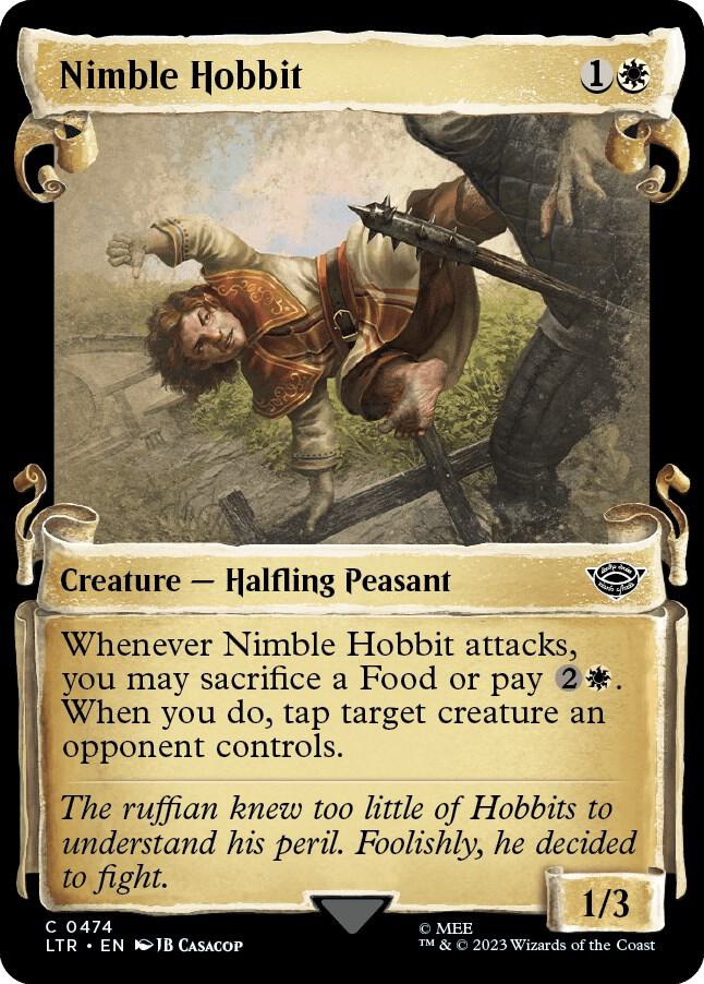Nimble Hobbit 474 (Universes Beyond: The Lord of the Rings: Tales of Middle-earth)  - Showcase Scroll | Good Games Adelaide SA