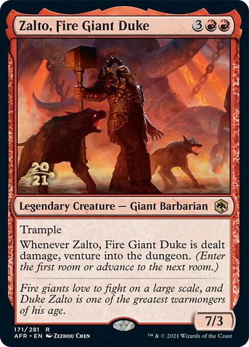 Zalto Fire Giant Duke 171 (Prerelease Cards)  - Foil | Good Games Adelaide SA