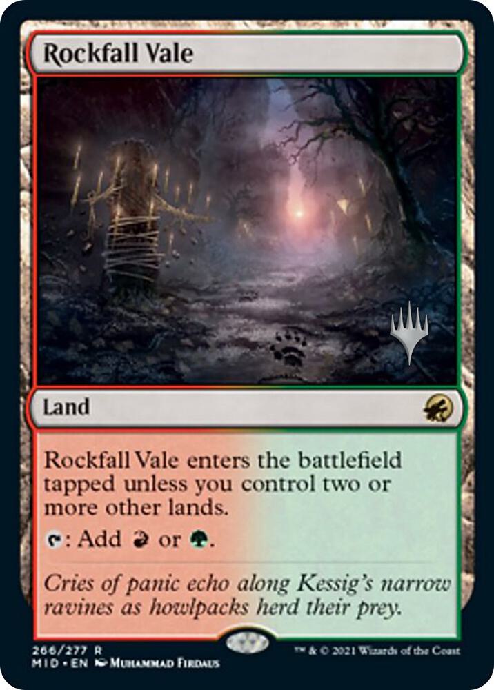 Rockfall Vale 266p/171 (Promo Pack: Innistrad: Midnight Hunt)  | Good Games Adelaide SA