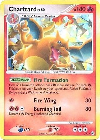Charizard 001/099 (Miscellaneous Cards & Products)  - Cracked Ice Holofoil | Good Games Adelaide SA