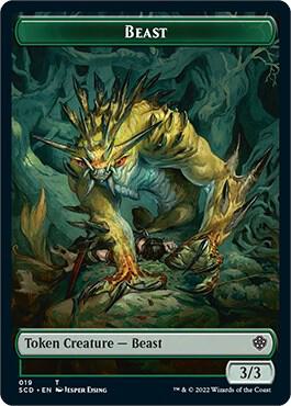Beast Double Sided Token 19 (Starter Commander Decks)  | Good Games Adelaide SA