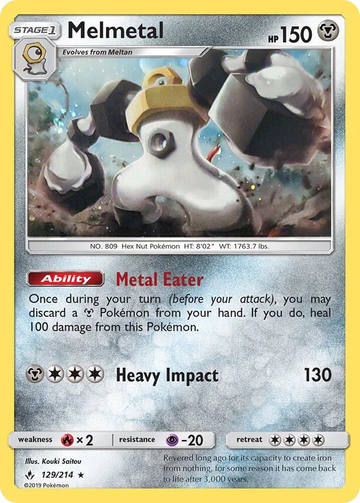 Melmetal 129 214 Cosmos Holo 129/214 (Blister Exclusives)  - Holofoil | Good Games Adelaide SA