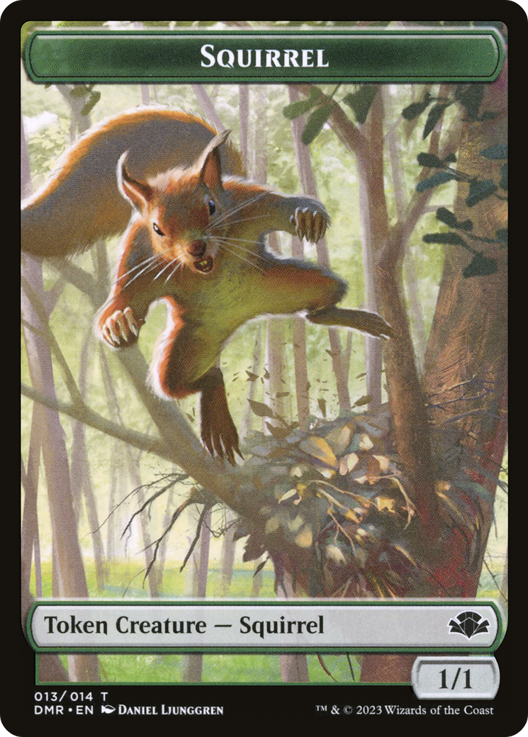 Squirrel Token [Dominaria Remastered Tokens] | Good Games Adelaide SA